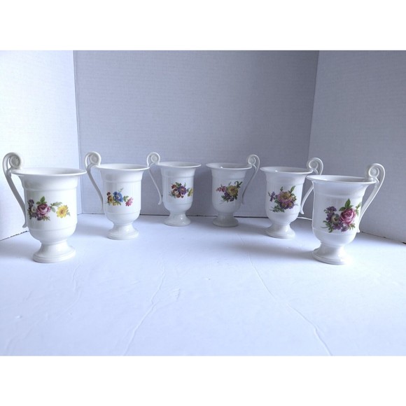 Rare Vintage Kaiser West Germany Porcelain Footed Tea Coffee Cappuccino Mug Cup - Picture 3 of 12
